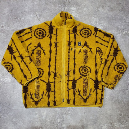 Supreme South2 West8 21SS Mustard Fleece Jacket Size XL