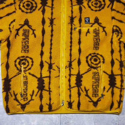 Supreme South2 West8 21SS Mustard Fleece Jacket Size XL