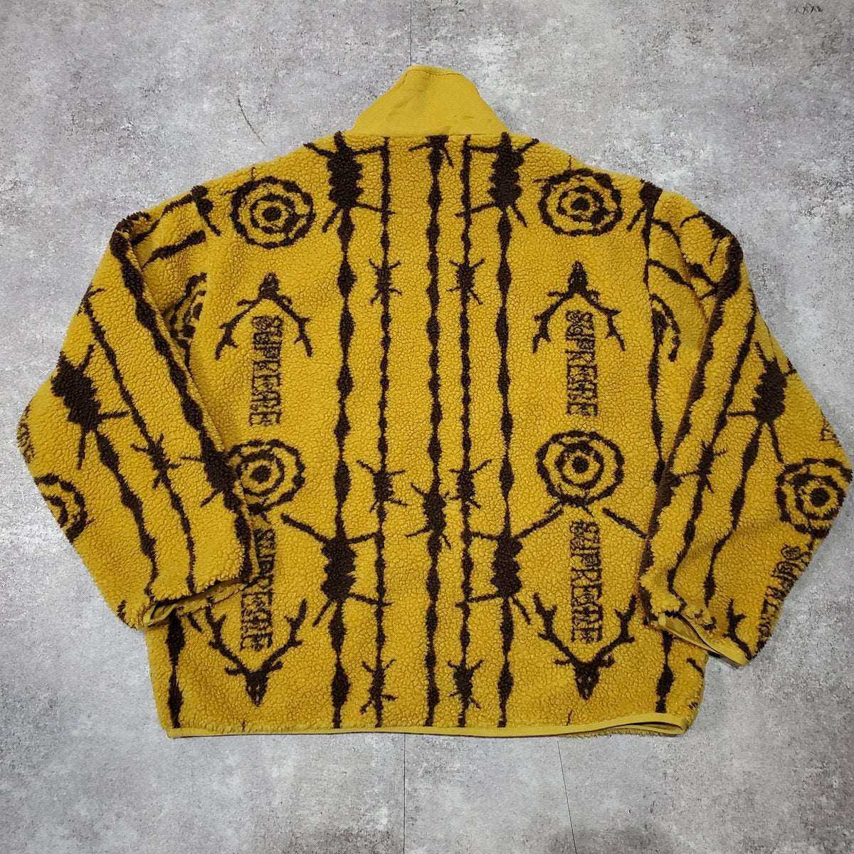 Supreme South2 West8 21SS Mustard Fleece Jacket Size XL