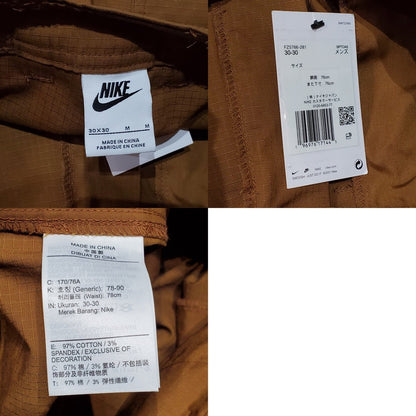 NIKE Club Cargo Pants Light British Tan Brown Size 30