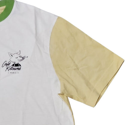 CAFE KITSUNE Cotton Barista Fox T-Shirt White Size XXS