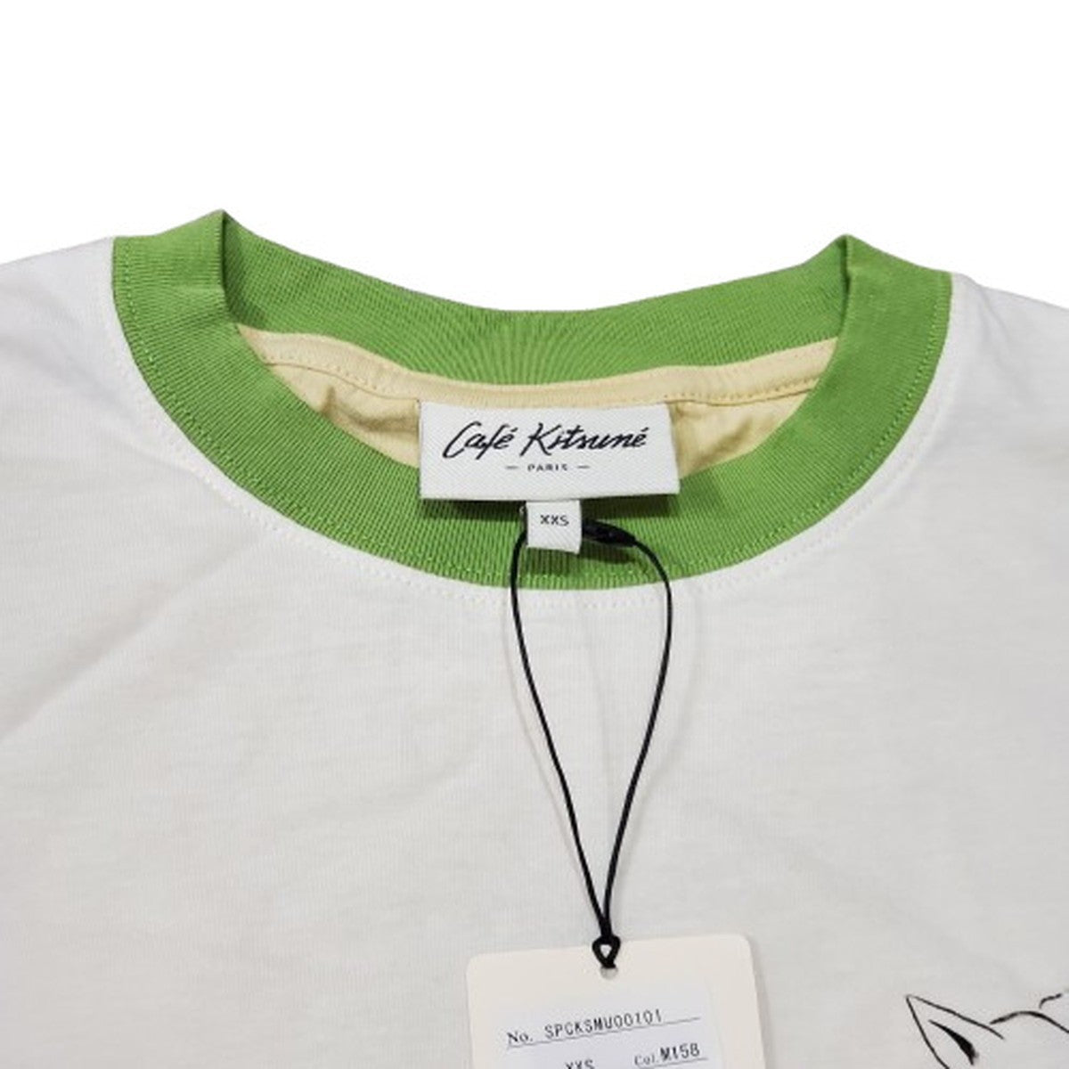 CAFE KITSUNE Cotton Barista Fox T-Shirt White Size XXS