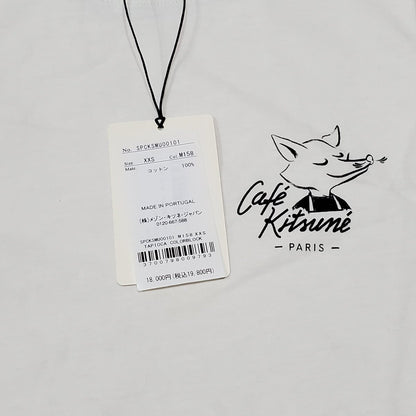 CAFE KITSUNE Cotton Barista Fox T-Shirt White Size XXS