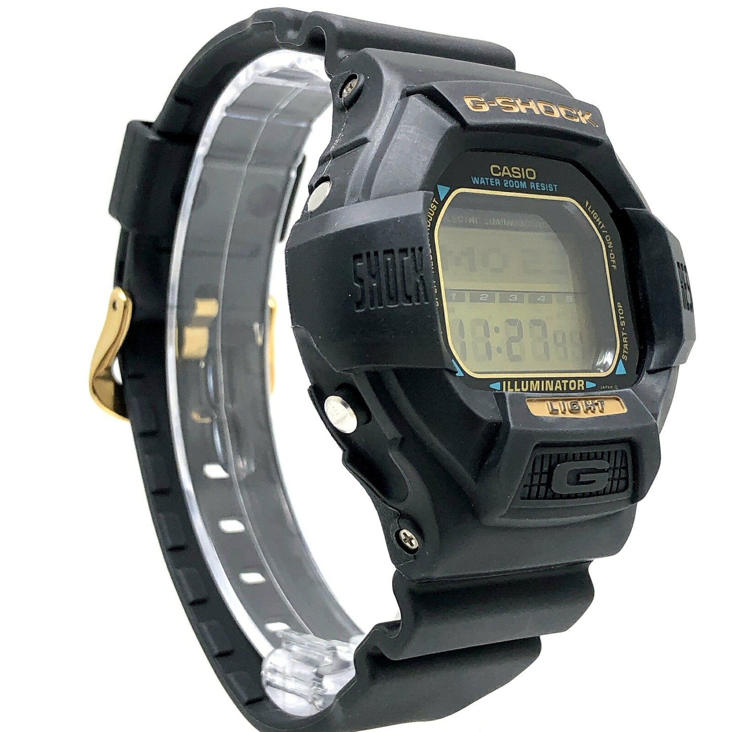 G-SHOCK 90s Vintage SLOT Gold LCD Watch Size ONE SIZE