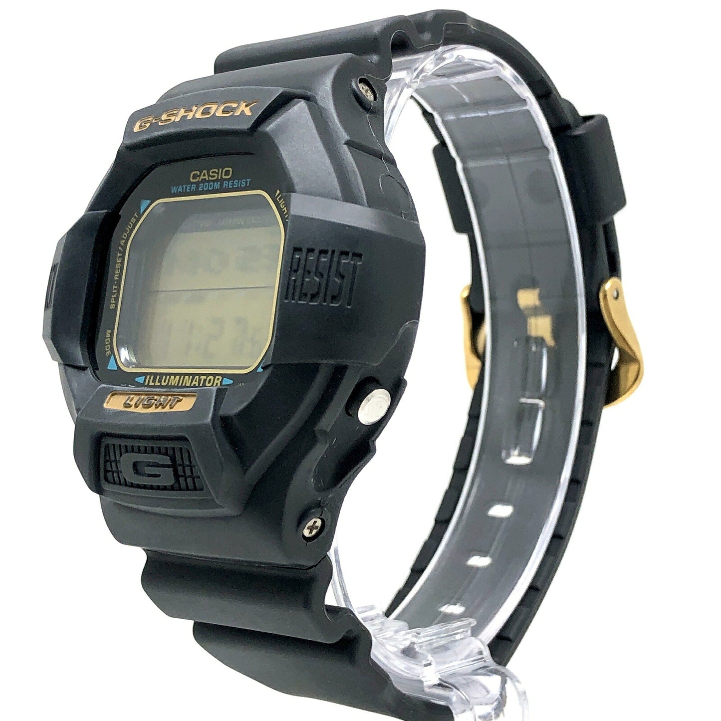 G-SHOCK 90s Vintage SLOT Gold LCD Watch Size ONE SIZE