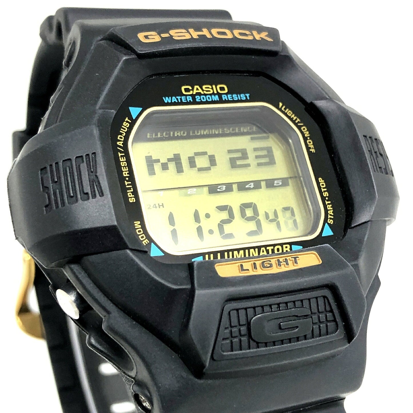 G-SHOCK 90s Vintage SLOT Gold LCD Watch Size ONE SIZE