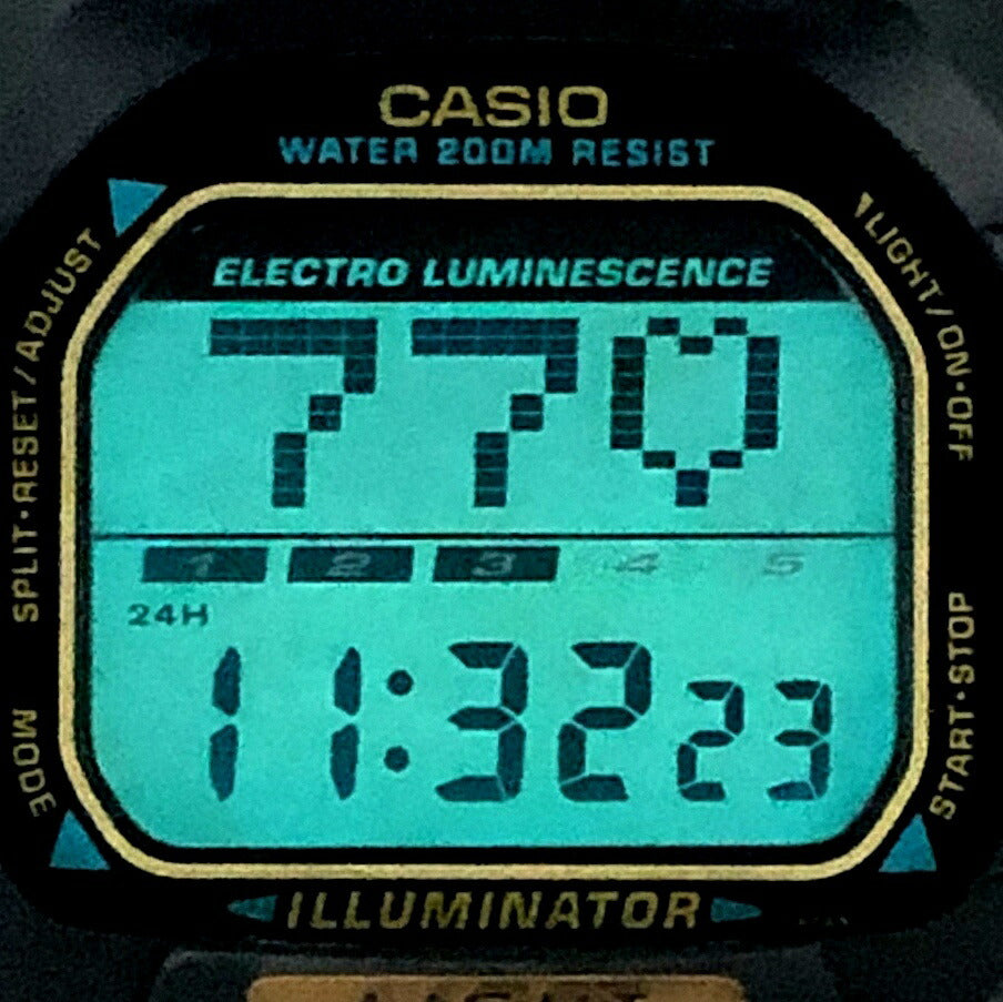 G-SHOCK 90s Vintage SLOT Gold LCD Watch Size ONE SIZE