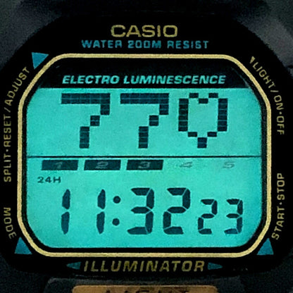 G-SHOCK 90s Vintage SLOT Gold LCD Watch Size ONE SIZE