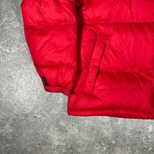 THE NORTH FACE Nuptse Down Jacket Red Black Size XL