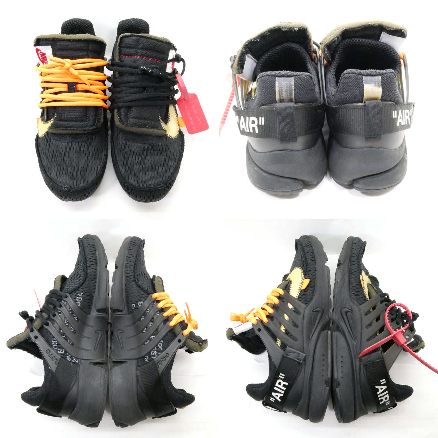 NIKE Off-White THE 10 Air Presto Black White Sneakers