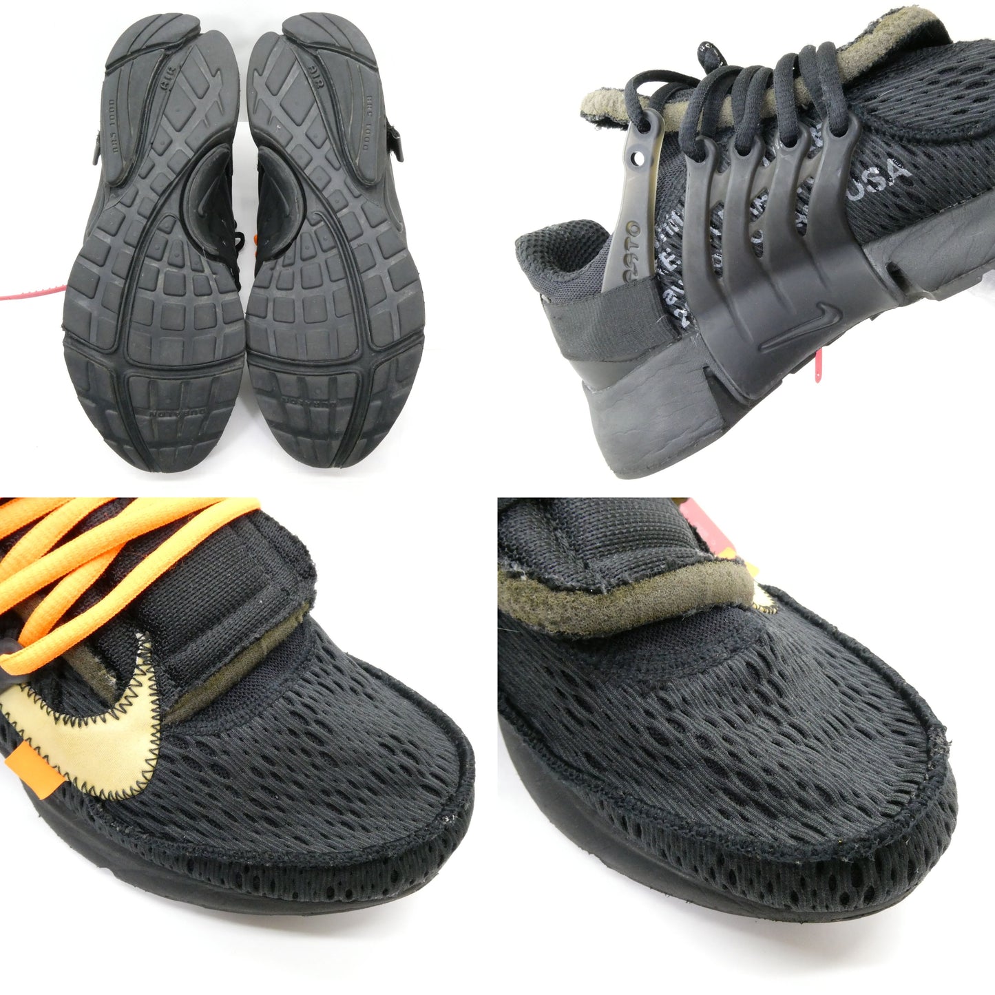 NIKE Off-White THE 10 Air Presto Black White Sneakers