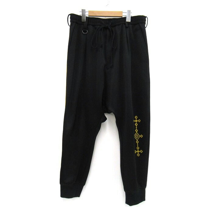 S'YTE PE Smooth Jersey Geometric Tape Pants Black Size 3