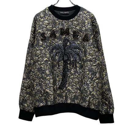 Dolce & Gabbana SAMBA Sequin 3D Jacquard Sweatshirt Size 50