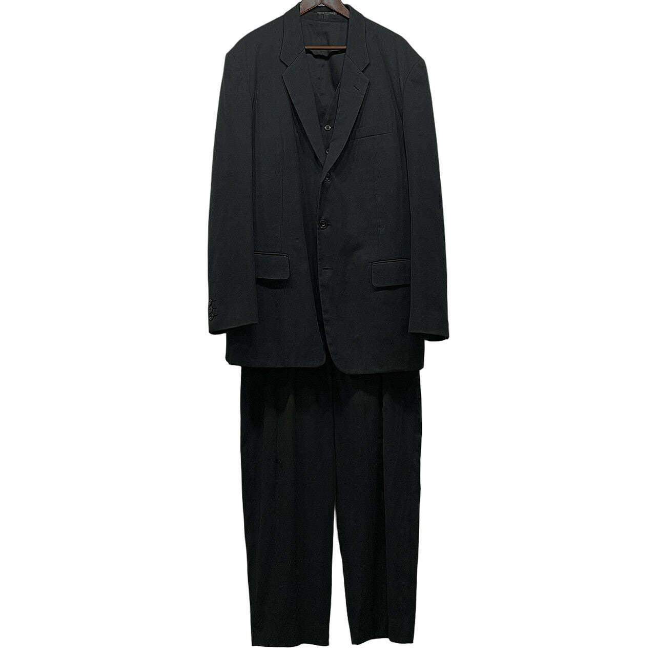 Yohji Yamamoto 90s COSTUME D'HOMME Black Cotton Vest Size L