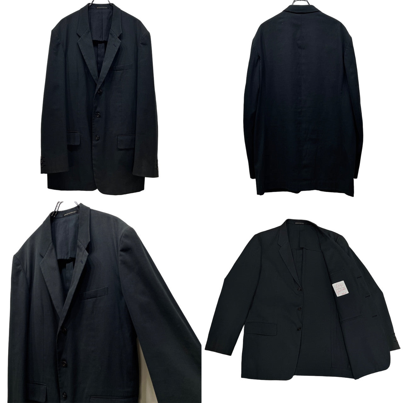 Yohji Yamamoto 90s COSTUME D'HOMME Black Cotton Vest Size L