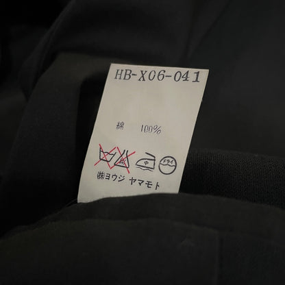Yohji Yamamoto 90s COSTUME D'HOMME Black Cotton Vest Size L