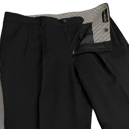 ISSEY MIYAKE MEN 15AW Wool Gabardine Trousers Black Size 5