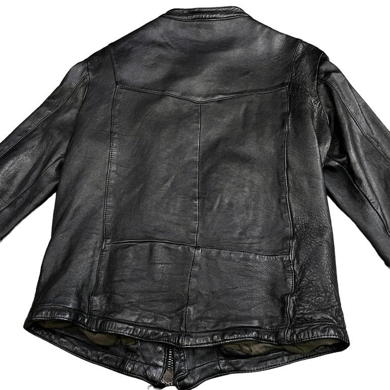 GIORGIO BRATO 15AW Lamb Leather Single Jacket Black Size 44