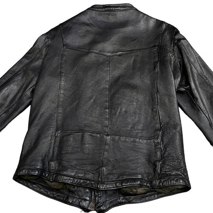 GIORGIO BRATO 15AW Lamb Leather Single Jacket Black Size 44