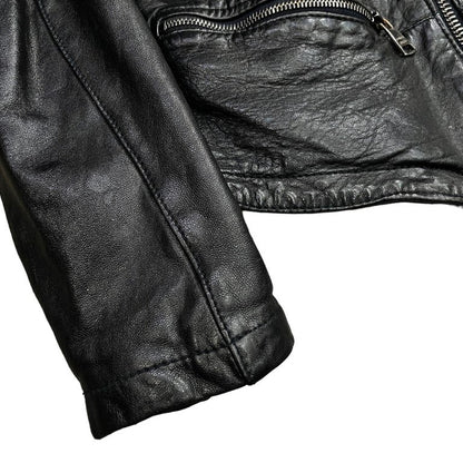 GIORGIO BRATO 15AW Lamb Leather Single Jacket Black Size 44