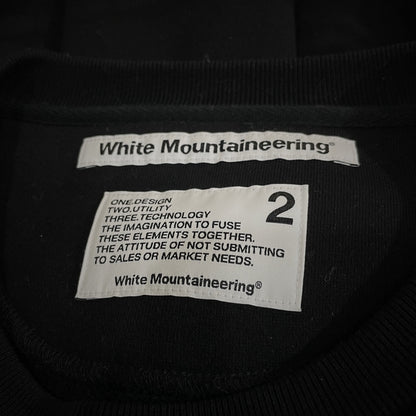 White Mountaineering 20AW Logo Sweatshirt Black Size 2