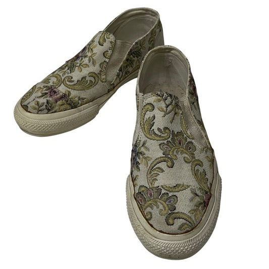 Yohji Yamamoto 11SS Gobelin Weave Slip-On Sneakers Size 2