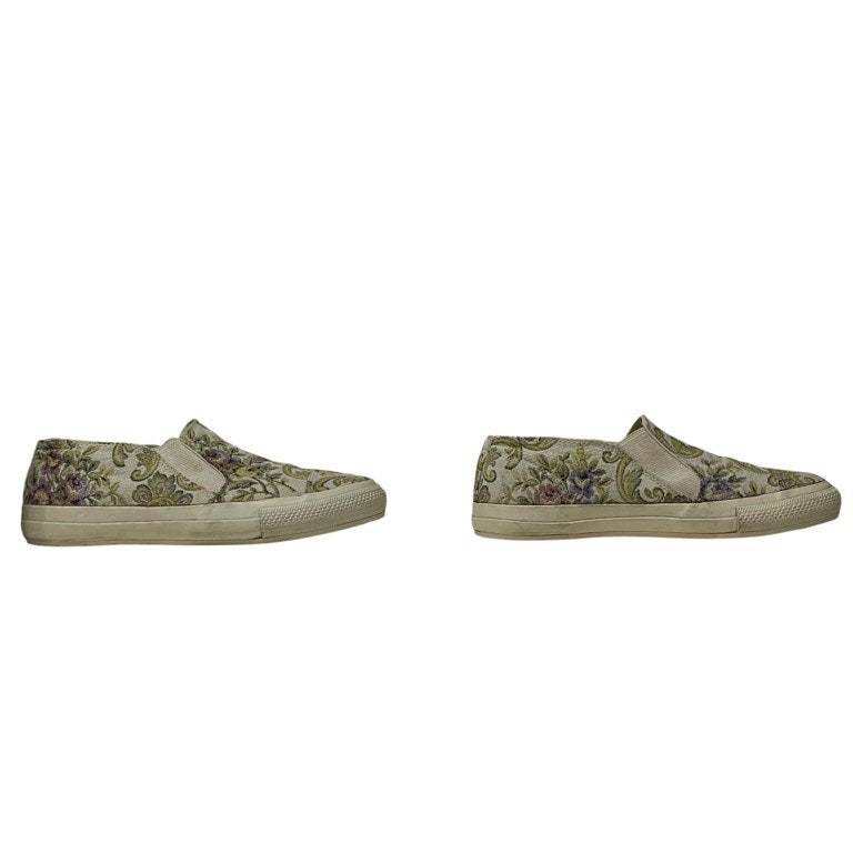 Yohji Yamamoto 11SS Gobelin Weave Slip-On Sneakers Size 2