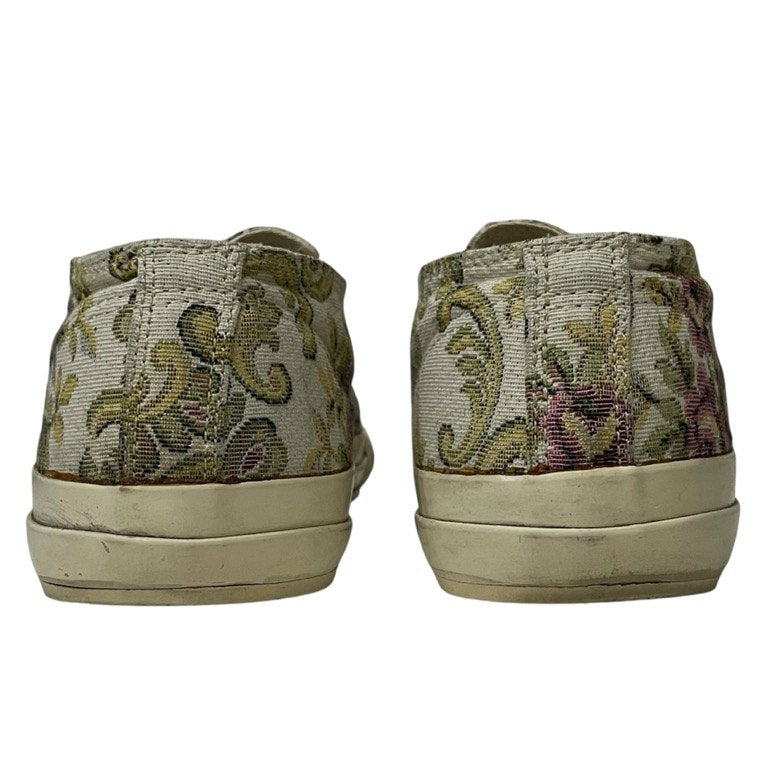 Yohji Yamamoto 11SS Gobelin Weave Slip-On Sneakers Size 2