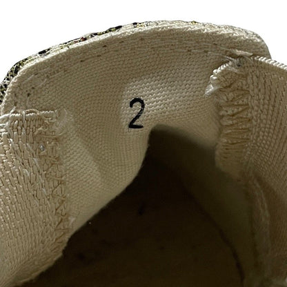 Yohji Yamamoto 11SS Gobelin Weave Slip-On Sneakers Size 2