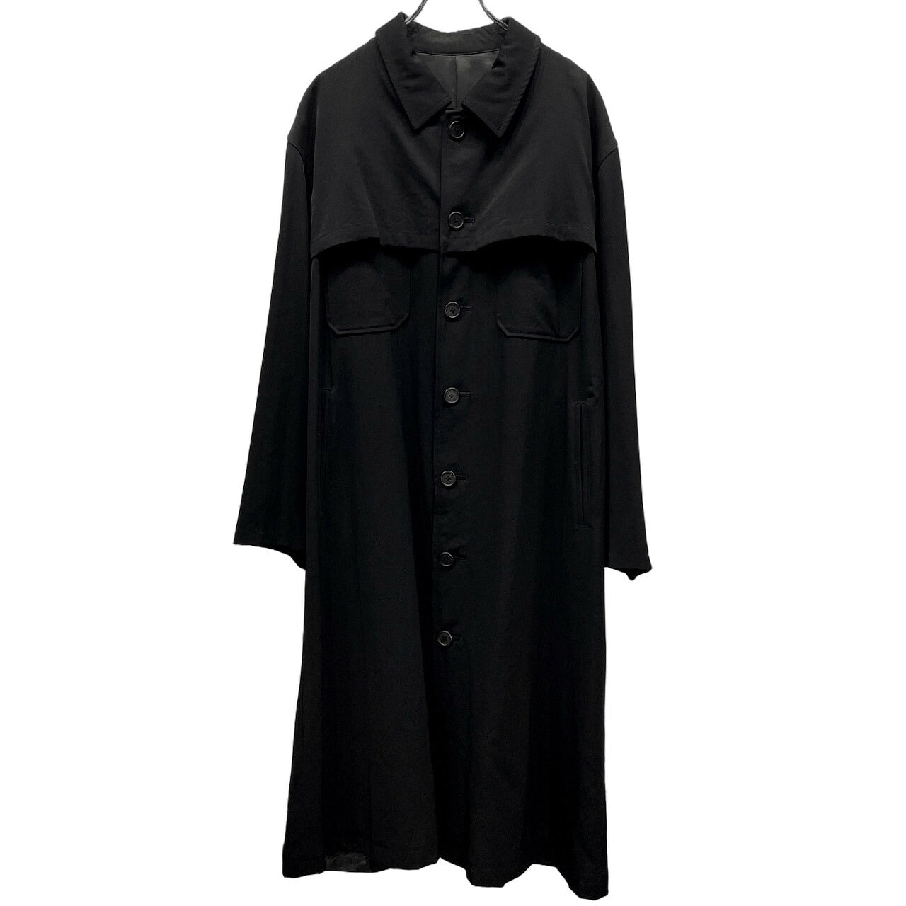 Yohji Yamamoto Archive 90s Wool Gabardine Coat Size M
