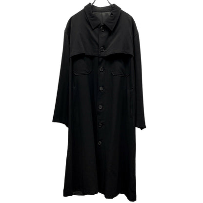 Yohji Yamamoto Archive 90s Wool Gabardine Coat Size M