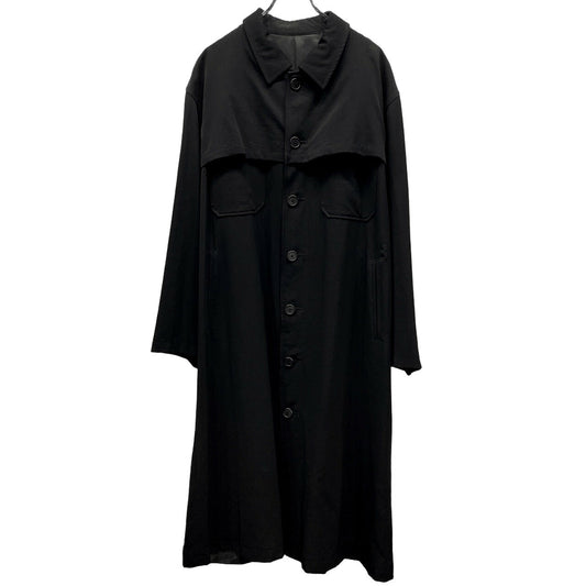 Yohji Yamamoto Archive 90s Wool Gabardine Coat Size M