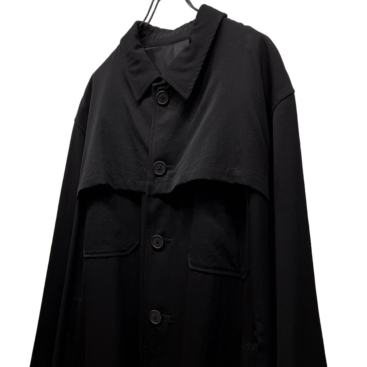 Yohji Yamamoto Archive 90s Wool Gabardine Coat Size M