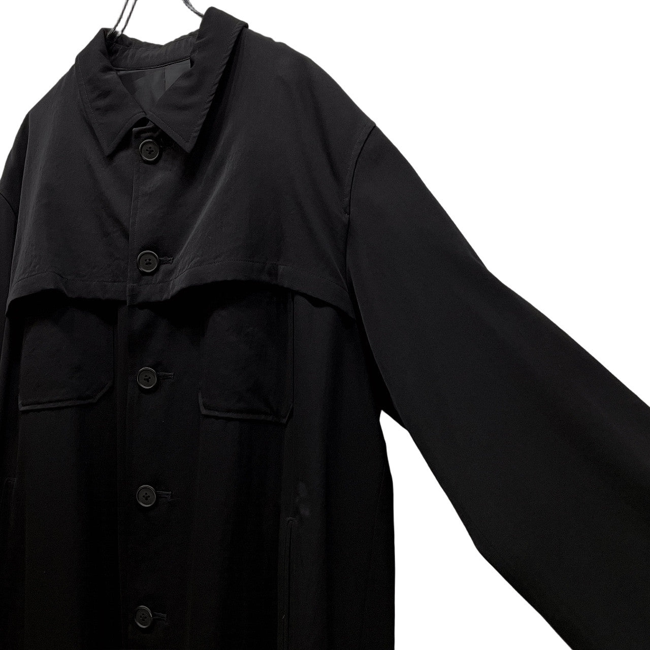 Yohji Yamamoto Archive 90s Wool Gabardine Coat Size M