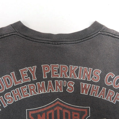 Harley-Davidson 90s USA Print Short T-Shirt Charcoal Size L