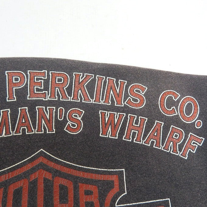 Harley-Davidson 90s USA Print Short T-Shirt Charcoal Size L