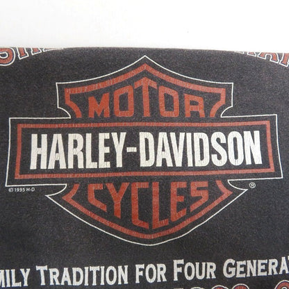 Harley-Davidson 90s USA Print Short T-Shirt Charcoal Size L