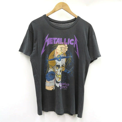 METALLICA 88' Damaged Justice Band T-Shirt Gray Size S