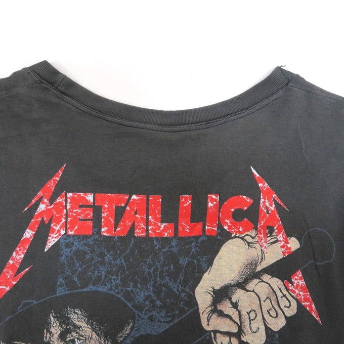 METALLICA 88' Damaged Justice Band T-Shirt Gray Size S