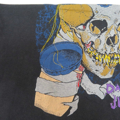 METALLICA 88' Damaged Justice Band T-Shirt Gray Size S