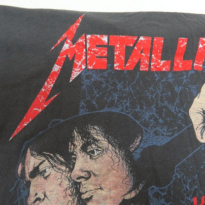 METALLICA 88' Damaged Justice Band T-Shirt Gray Size S