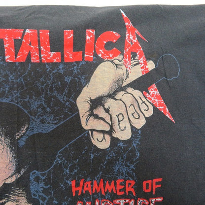 METALLICA 88' Damaged Justice Band T-Shirt Gray Size S