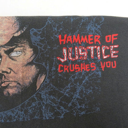 METALLICA 88' Damaged Justice Band T-Shirt Gray Size S