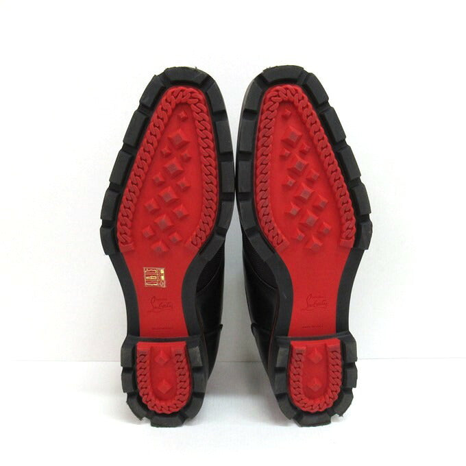 Christian Louboutin Mortisky Calf Shoes Black Sneakers Size 46 1/2