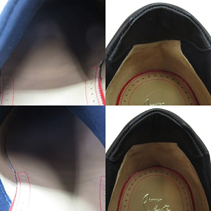 Christian Louboutin Mortisky Calf Shoes Black Sneakers Size 46 1/2