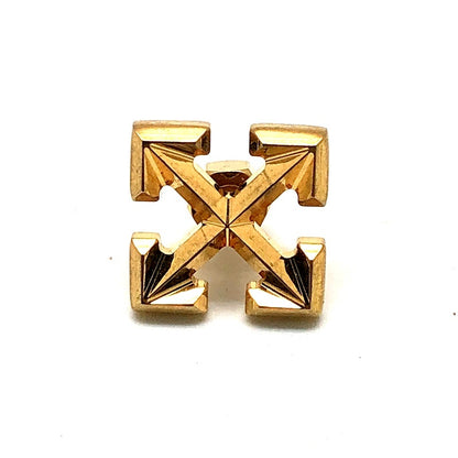 Off-White Gold Arrow Mini Earrings