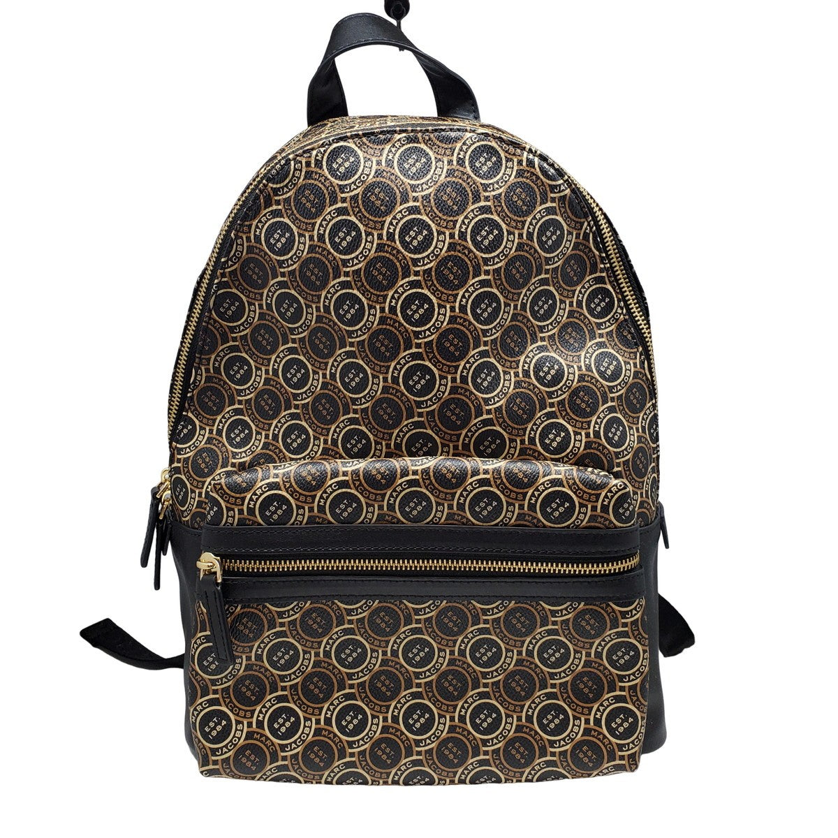 MARC JACOBS Circle Logo Backpack Black Size ONE SIZE