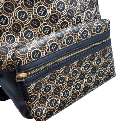 MARC JACOBS Circle Logo Backpack Black Size ONE SIZE