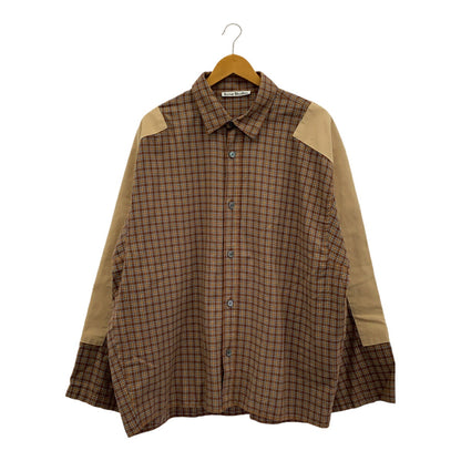 Acne Studios Multi Check Cotton Button-Up Shirt Size 48
