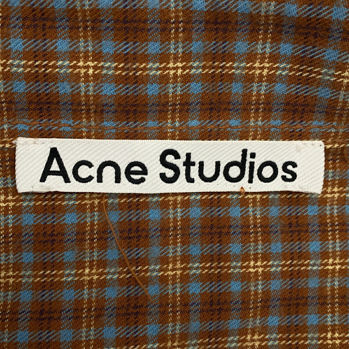 Acne Studios Multi Check Cotton Button-Up Shirt Size 48